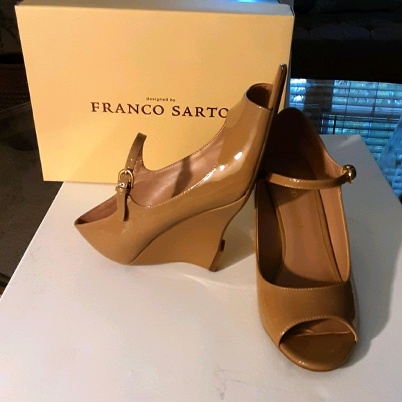 Franco Sarto Shoes - Franco Sarto patent leather wedge